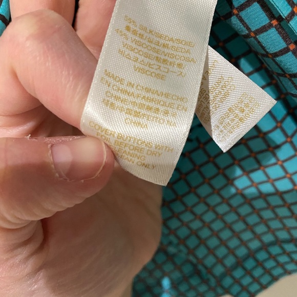 Kate Spade teal blouse - Picture 3 of 7